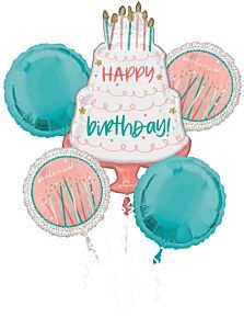 5PC Happy Cake Day Bouquet