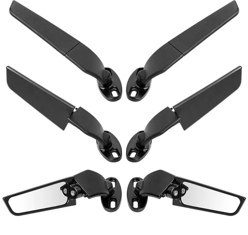 Retrovisores aerodinámicos para motocicleta deportiva