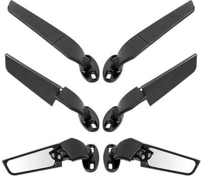 Retrovisores aerodinámicos para motocicleta deportiva