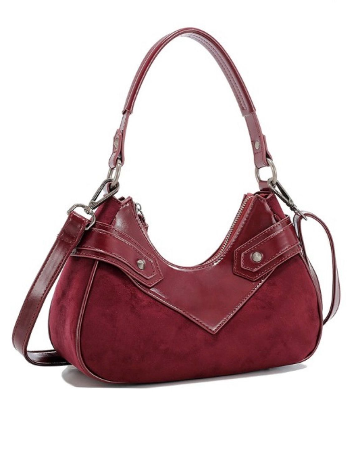 Red Velvet Shoulder Bag