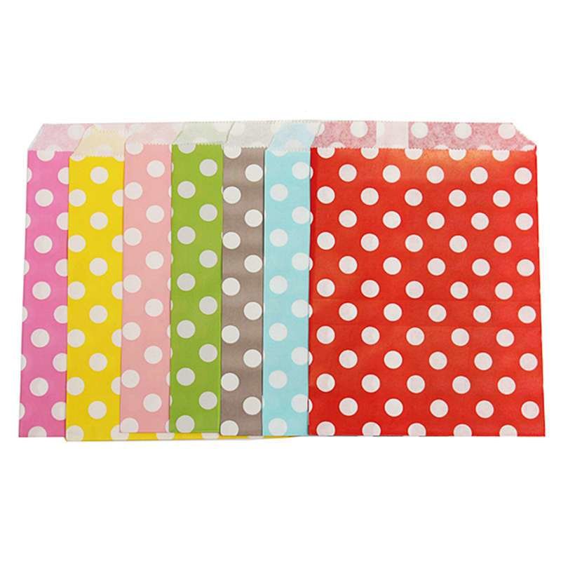 Bolsas de papel con lunares c/25