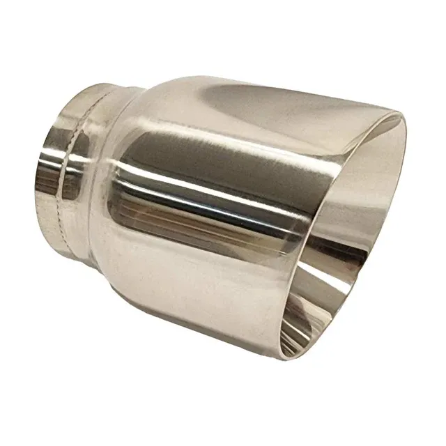 3" Angle Cut Inner Cone Exhaust Tip – Polished Stainless