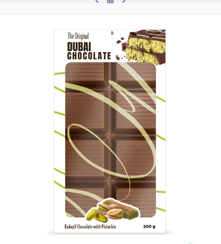 Chocolat de Dubaï original, 200 g