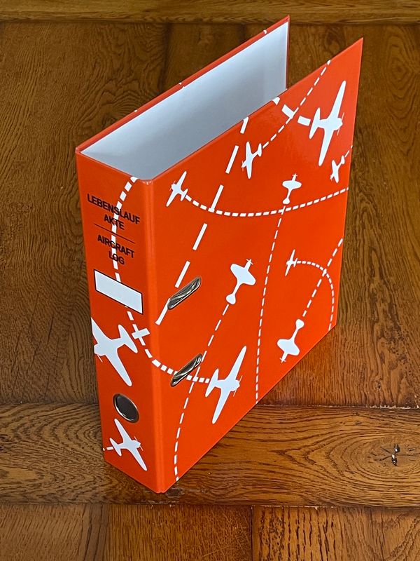 Ordner Lebenslaufakte Flugzeug - Design neutral