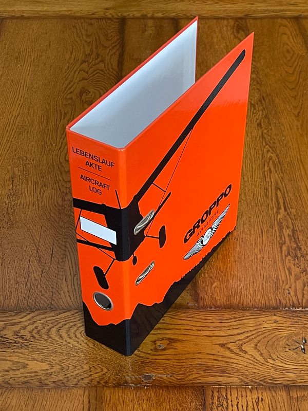 Ordner Lebenslaufakte Flugzeug - Design GROPPO