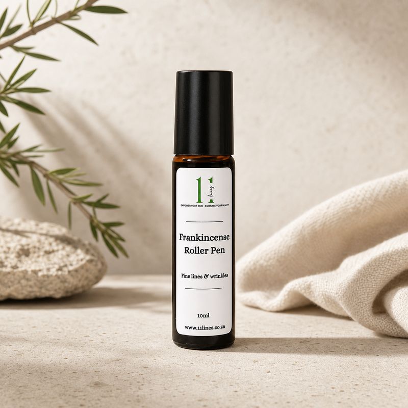 11 Lines 10ml Amber Roller Pen - Frankincense & Castor Oil