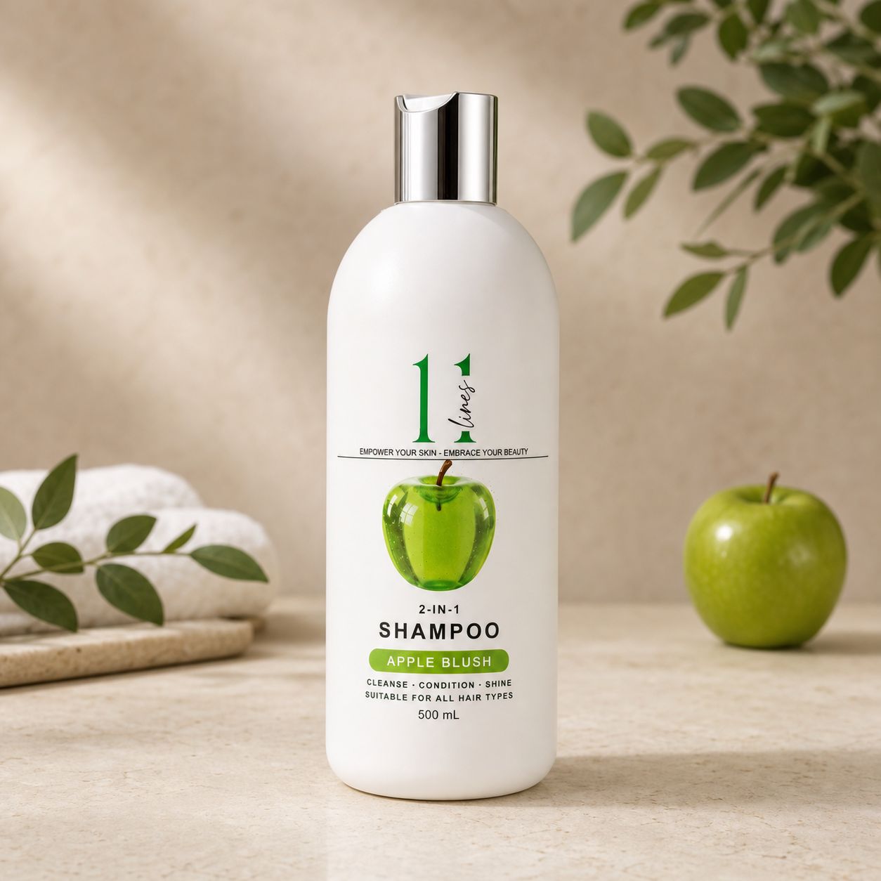 11 Lines 2-in-1 Shampoo - Apple Blush 500ml 11 Lines 2-in-1 Shampoo - Apple Blush 500ml