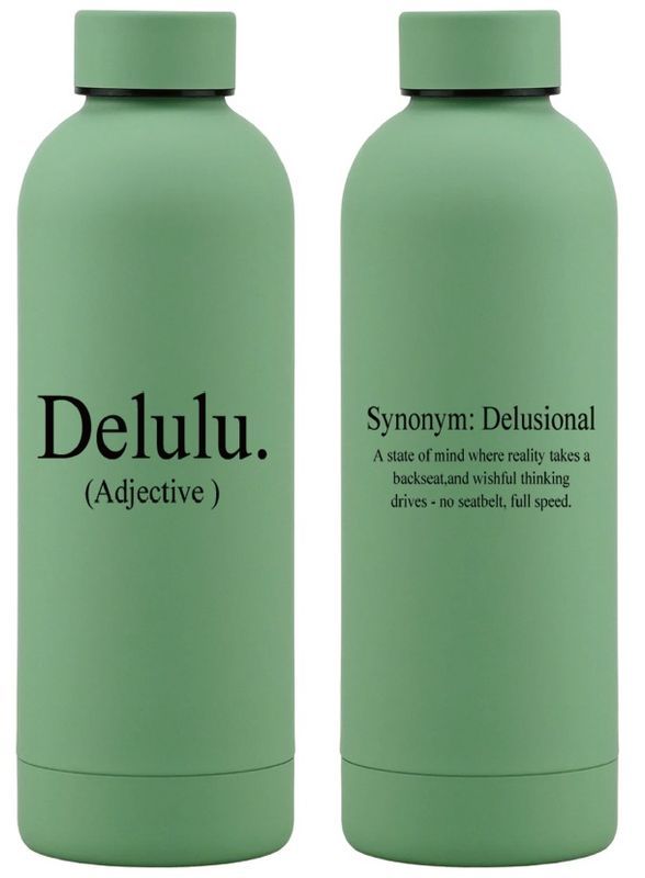 Delulu 500ml insulated bottle