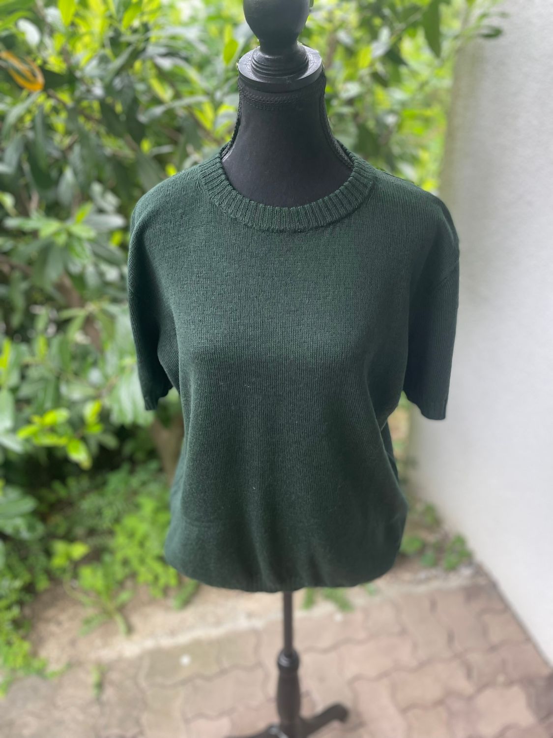 T-Shirt, 100% Merinoextrafine, Green, Size L