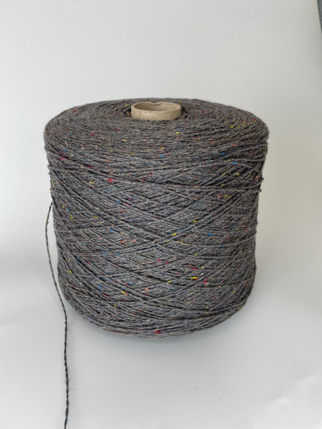 G&amp;G Filati TweedCASH 420m/100 gr, GREY 40% Cashmere 30%Silk  30%Merino