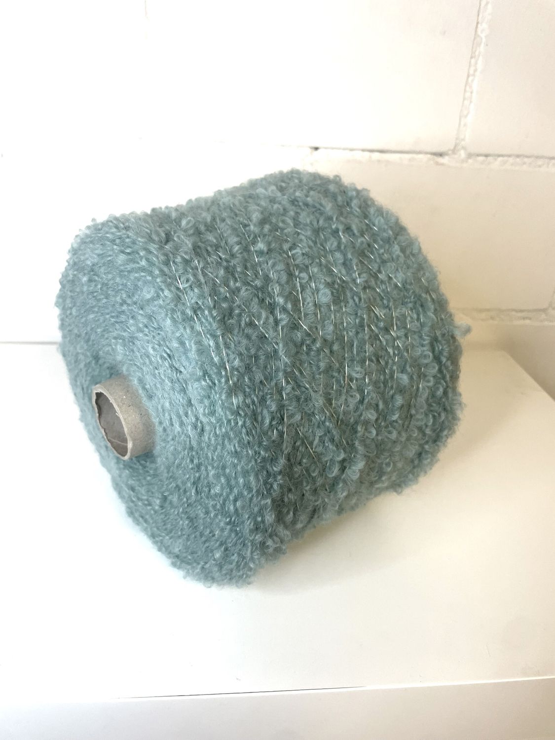 INDUSTRIA ITALIANA Filati Boucle 180m/100gr, 82%Alpaka 12%PA(recycled PET), light green
