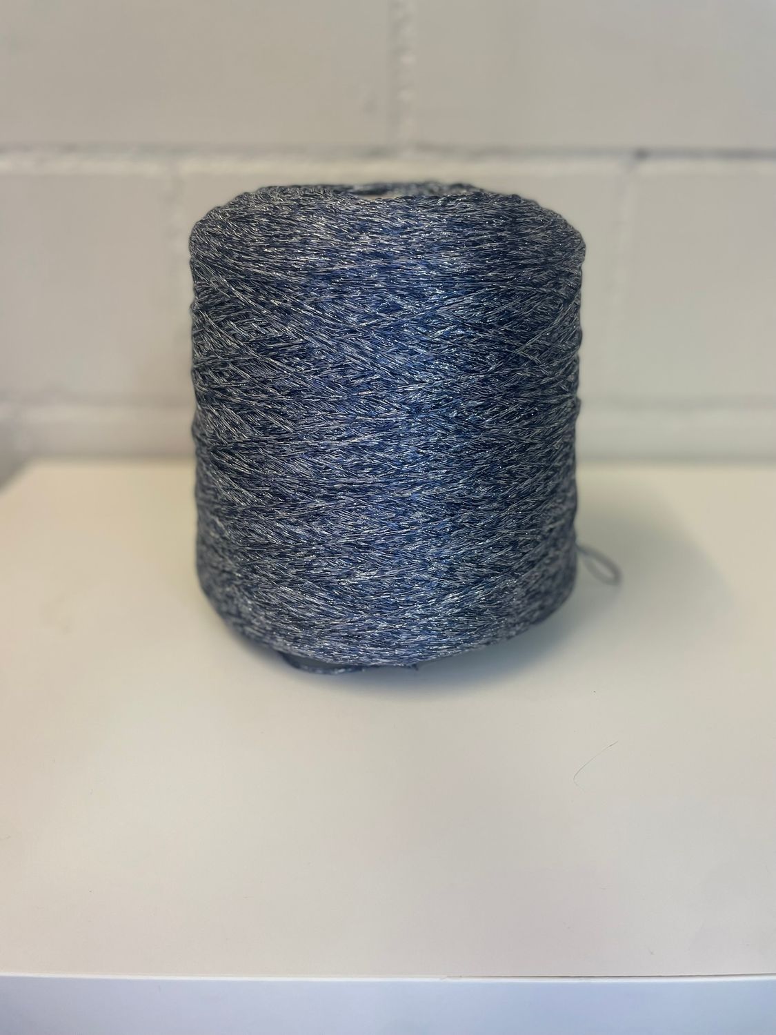EUCALIPTUS LUX 190m/100g, 70% eucalyptus, 30% lurex,  Cord, blue with silver lurex