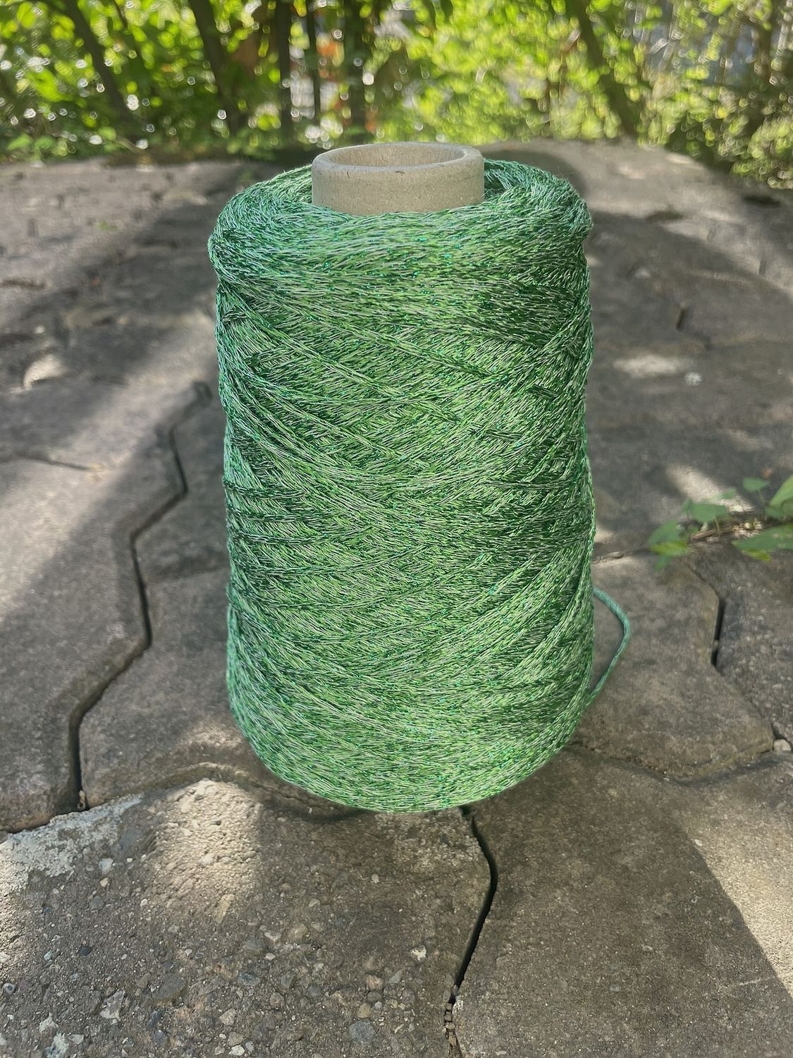 EUCALIPTUS LUX 180m/100g, 70% eucalyptus, 30% lurex, Cord green grass with green lurex