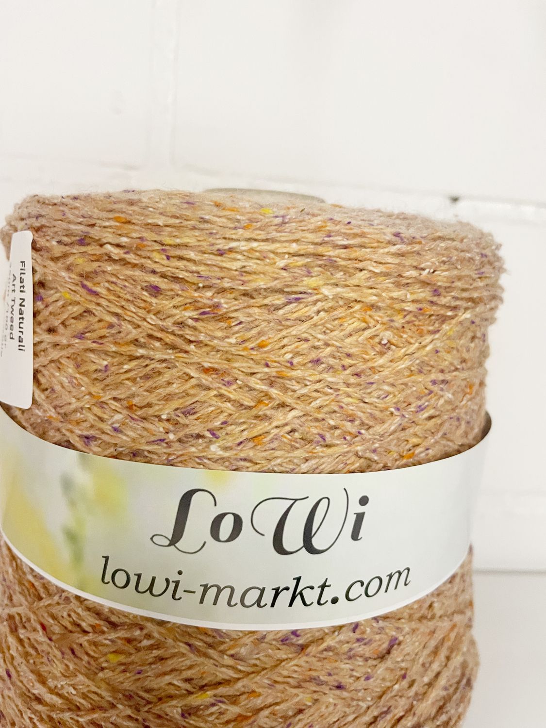 G&amp;G Filati Tweedwool 350m/100g, 70% merino wool, 30% silk, light orange