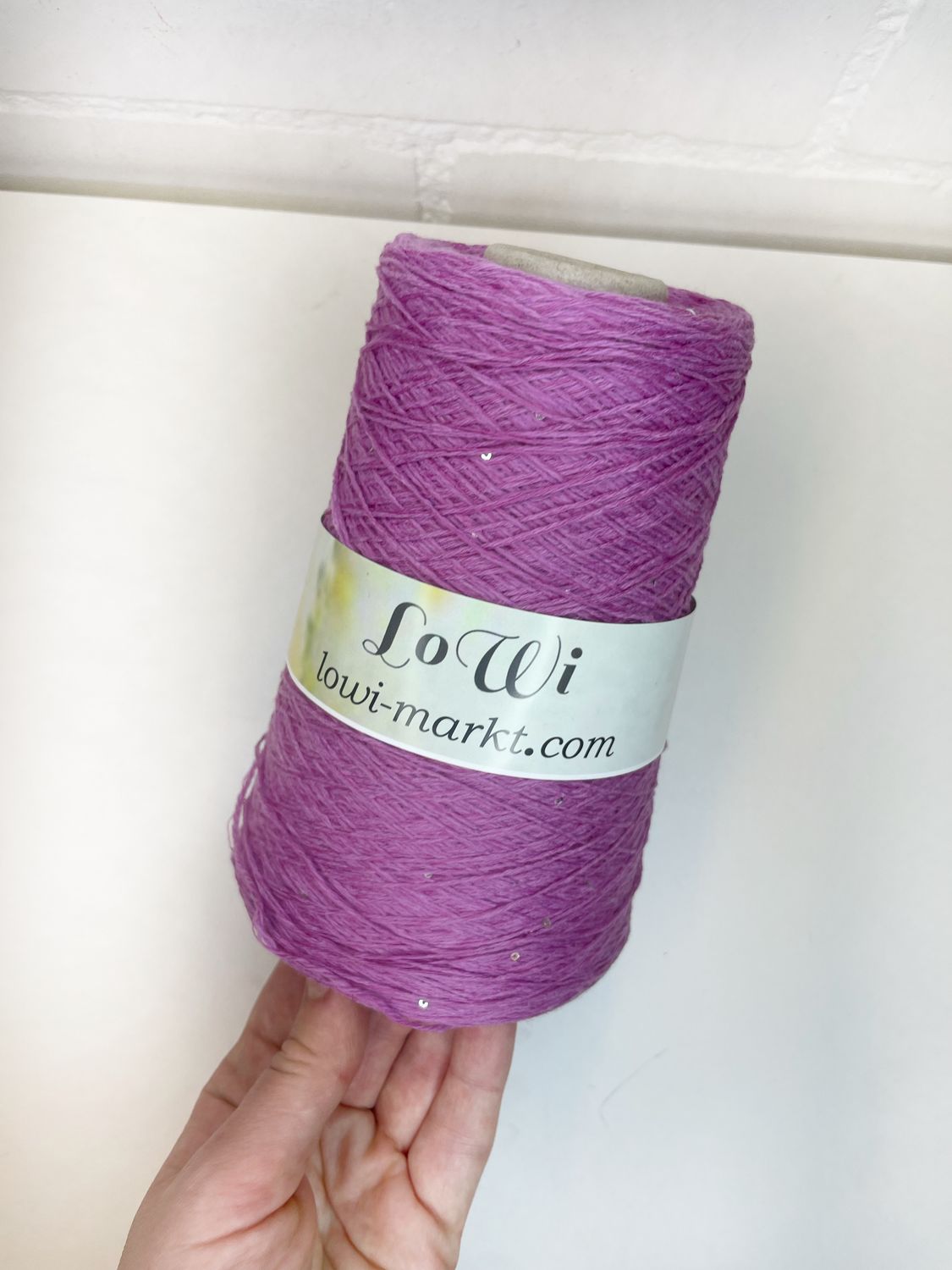 G&amp;G filati CASHWOOL 570m/100gr, 50% cashmere 50% merino wool +1mm Pailleten, purple