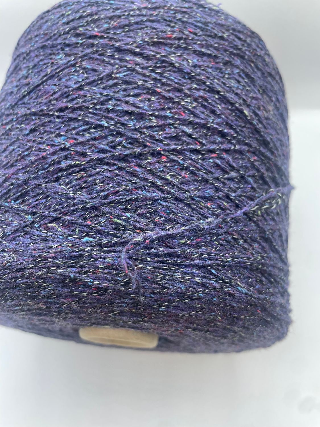 PROFILO Brizzolo Tweed 450 m/100 g, 70% merino, 10% wool, 20% bourette silk, dark purple, 100 g