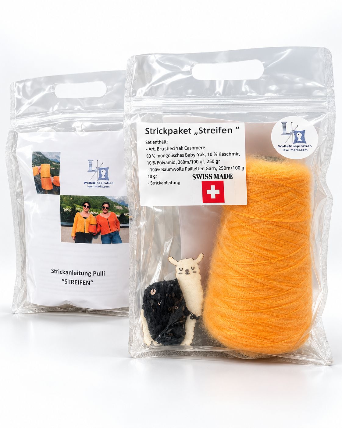 STREIFEN Knitting Kit – Baby Yak &amp; Cashmere Sweater | Limited Edition german pattern