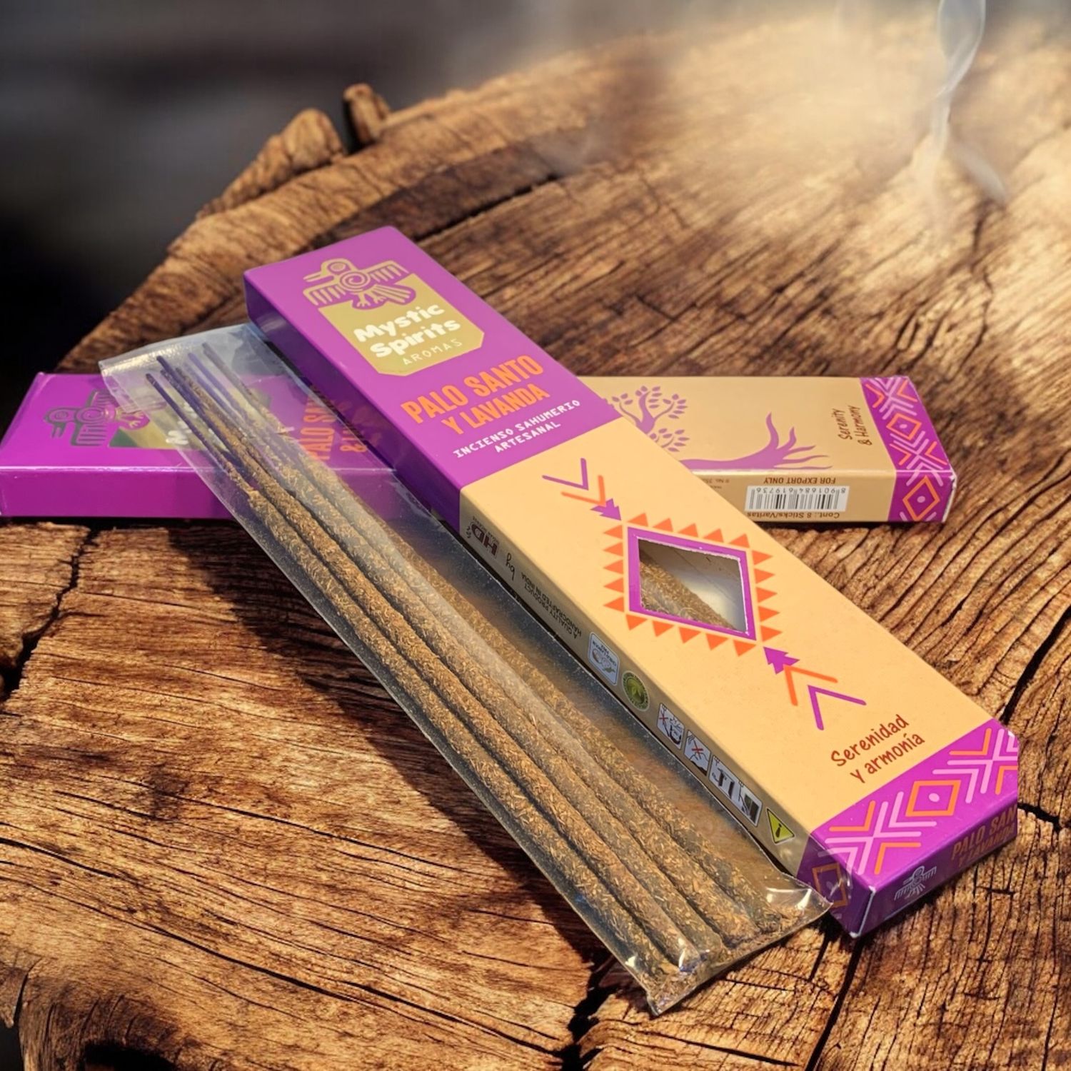 BASTONCINI INCENSO  MYSTIC SPIRITS PALO SANTO e LAVANDA