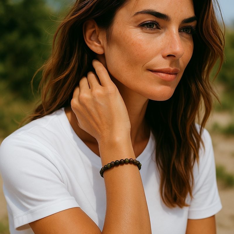 BRACCIALE DIASPRO SANGUE DI DRAGO