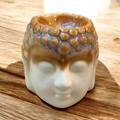 BRUCIATORE PER ESSENZE BUDDHA AVORIO
