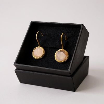 ORECCHINI MINIMAL GOLD 10 ARANCIO