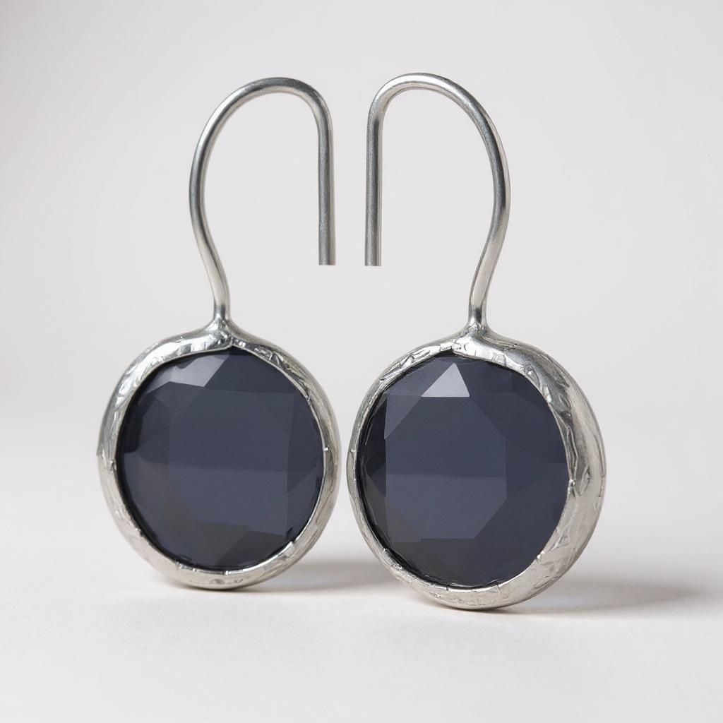 ORECCHINI MINIMAL SILVER 12 VIOLA