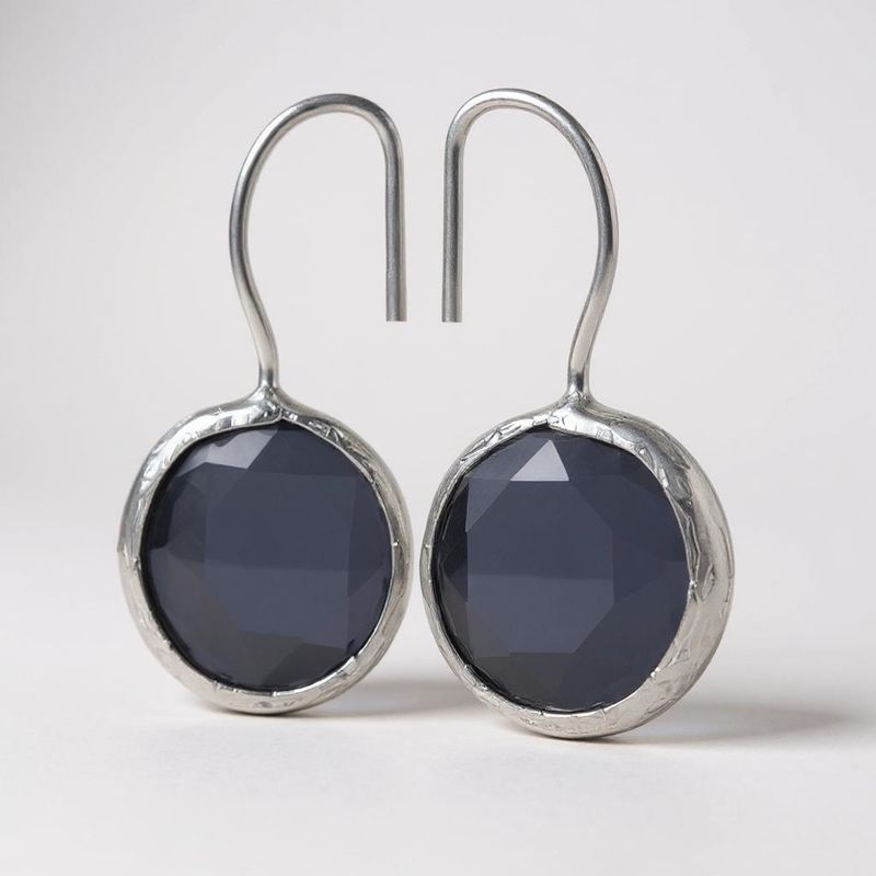ORECCHINI MINIMAL SILVER 12 VIOLA