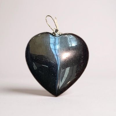 PENDENTE A CUORE IN OSSIDIANA