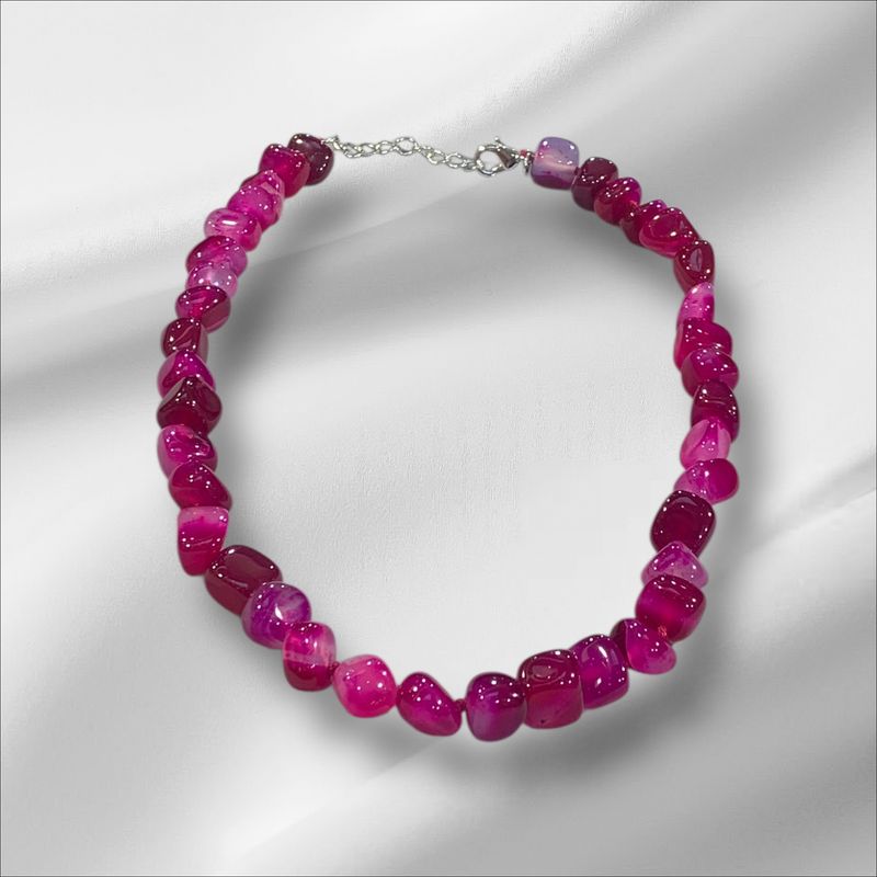 COLLANA QUARZO FUCSIA