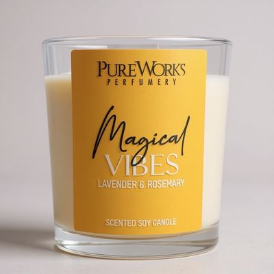 CANDELA PROFUMATA COLLEZIONE CELESTIAL MAGIC  VIBRAZIONI MAGICHE