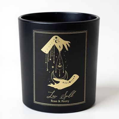 CANDELA D&#39;INTENTI LOVE SPELL IN VETRO