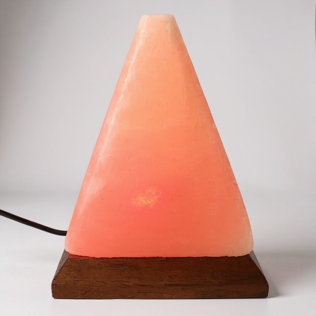 LAMPADA DI SALE DELL&#39; HIMALAYA  A PIRAMIDE USB