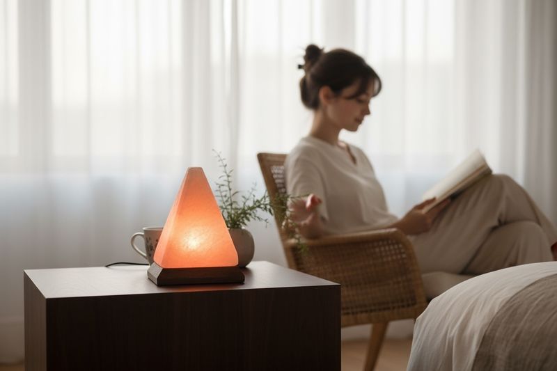 LAMPADA DI SALE DELL' HIMALAYA  A PIRAMIDE USB