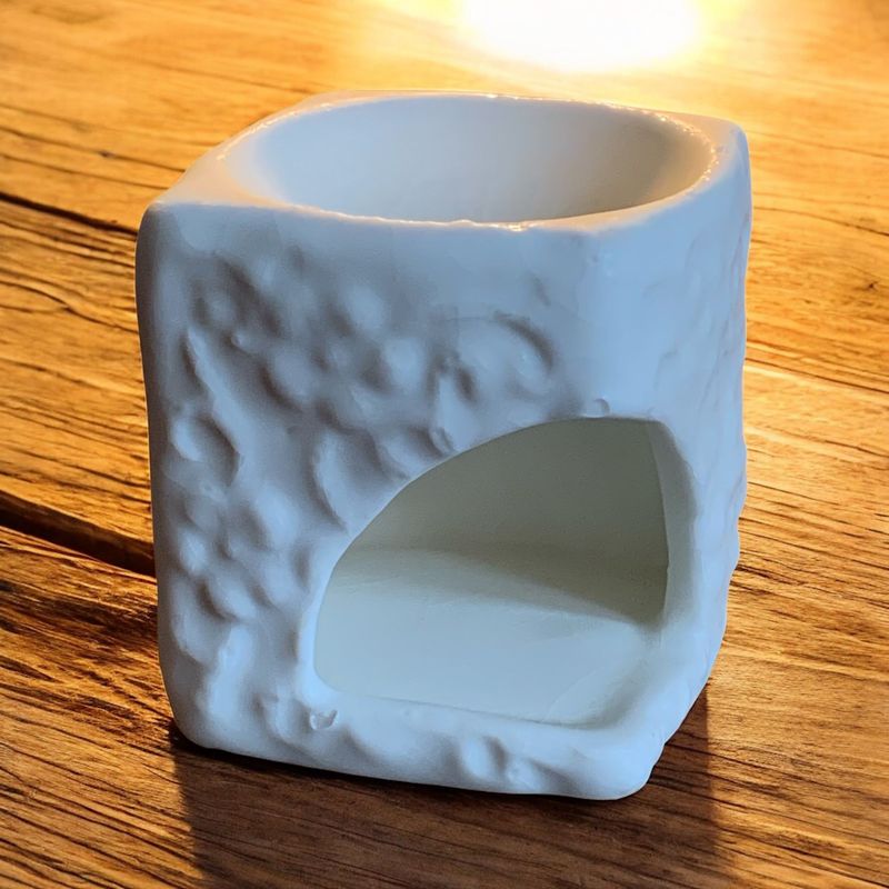 BRUCIATORE PER ESSENZE RUSTICO BIANCO