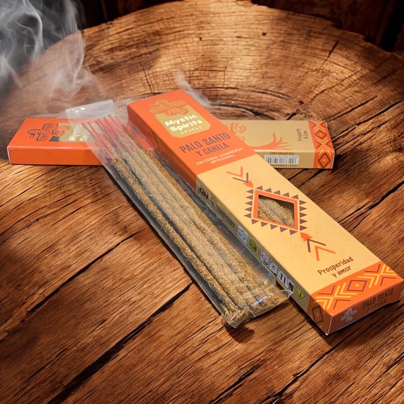 BASTONCINI INCENSO  MYSTIC SPIRITS PALO SANTO e CANNELLA
