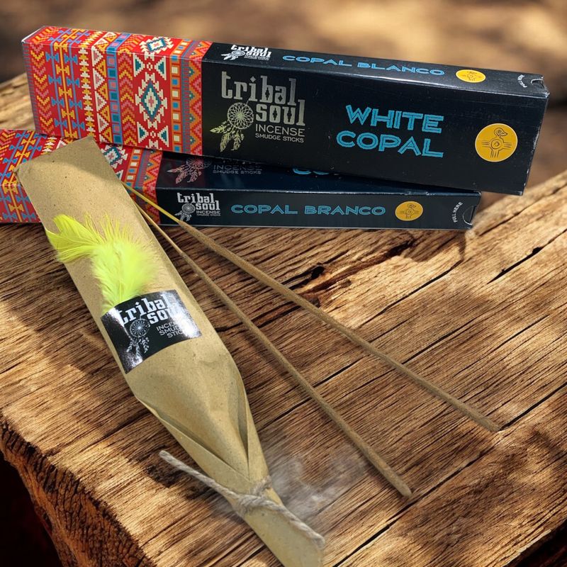 BASTONCINI INCENSO TRIBAL SOUL COPALE BIANCO BASTONCINI INCENSO TRIBAL SOUL COPALE BIANCO