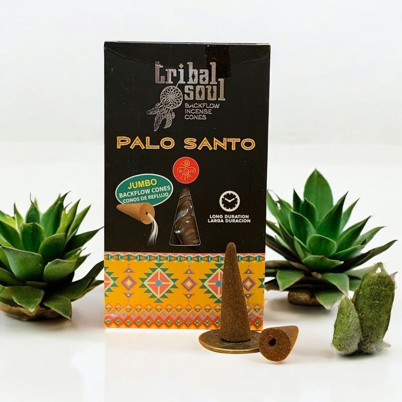 CONI DI  INCENSO BACKFLOW TRIBAL SOUL  PALO SANTO