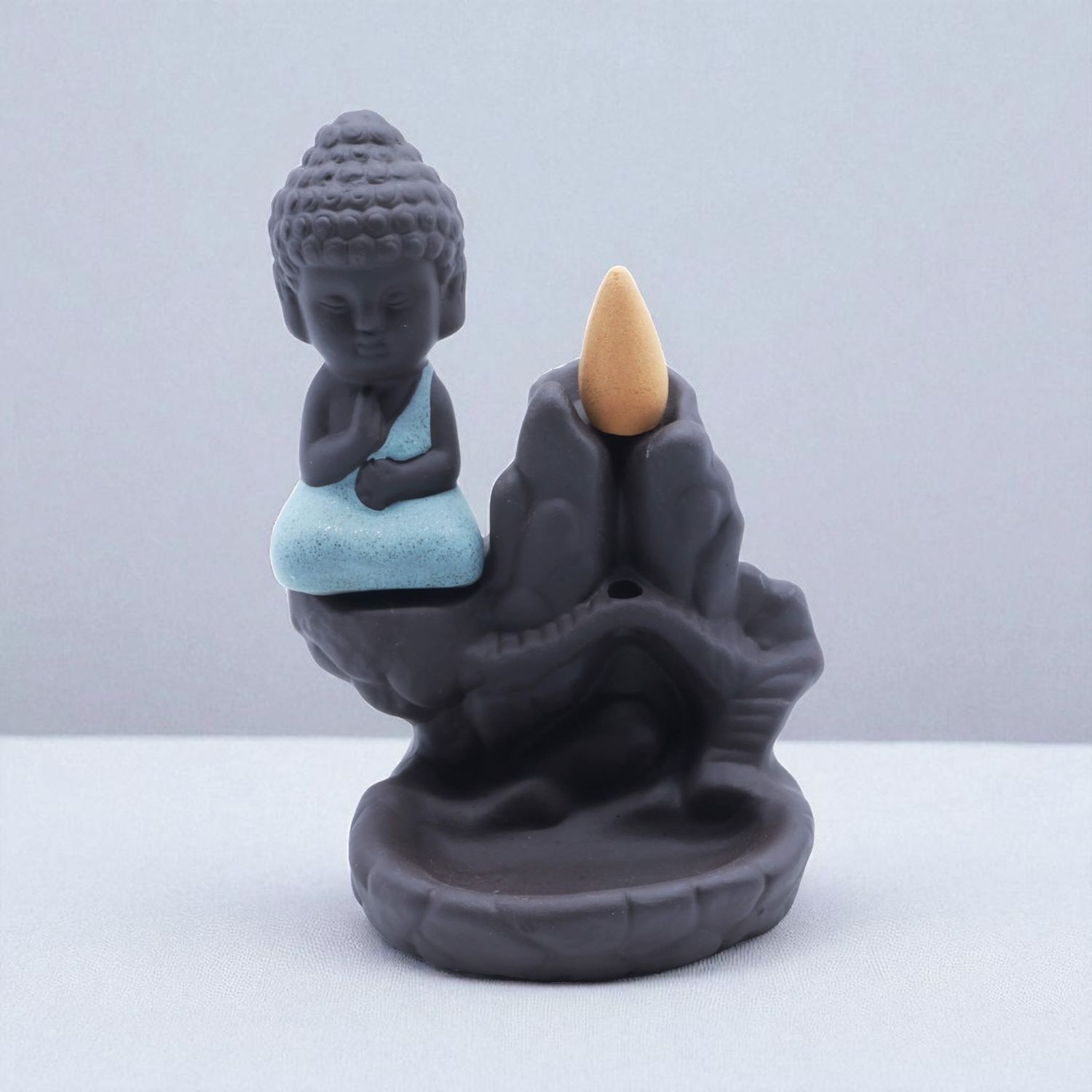 FONTANA DI RIFLUSSO BUDDHA SU PONTE 12 cm FONTANA DI RIFLUSSO BUDDHA SU PONTE 12 cm