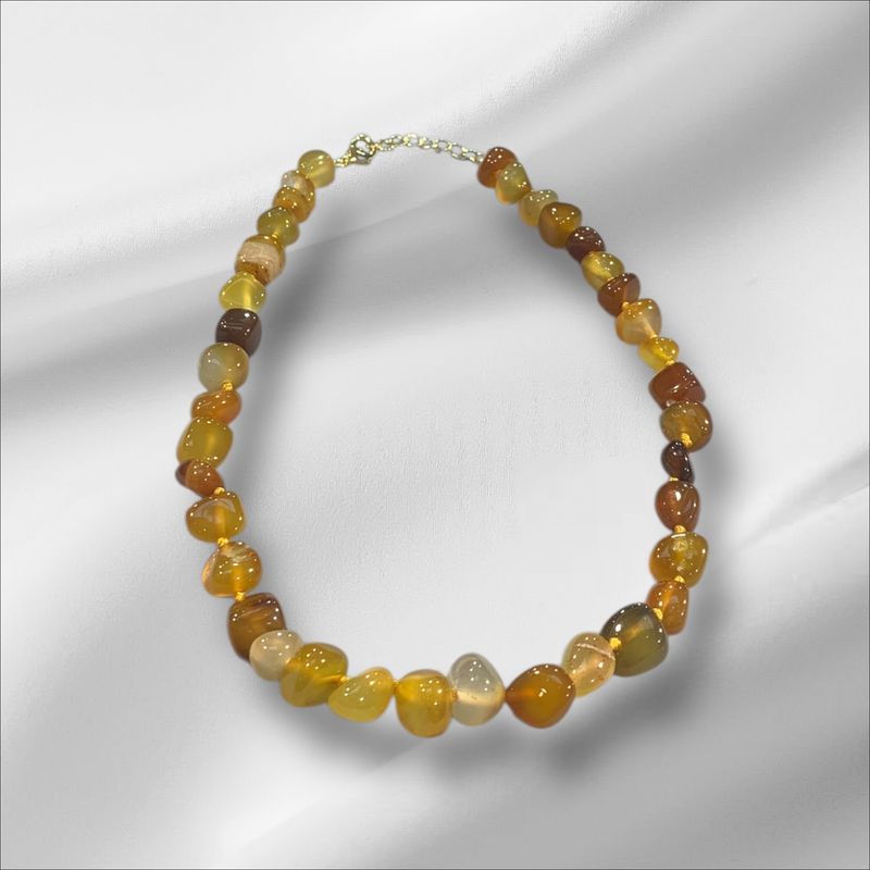 COLLANA QUARZO AMBRATO COLLANA QUARZO AMBRATO