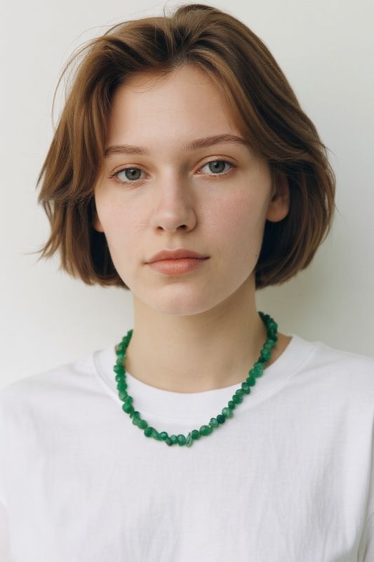 COLLANA QUARZO VERDE SMERALDO