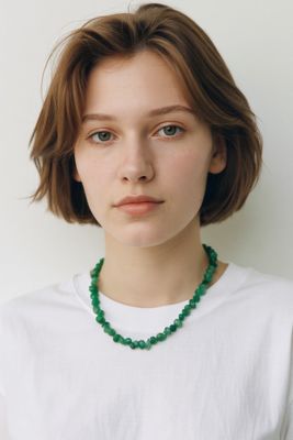 COLLANA QUARZO VERDE SMERALDO