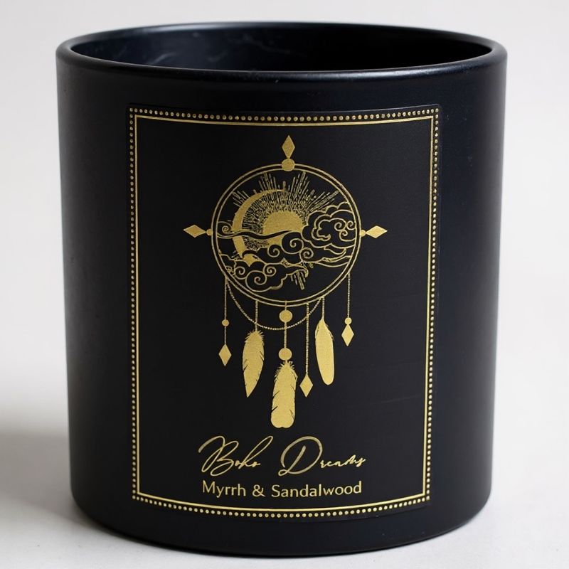 CANDELA D'INTENTI BOHO DREAMS IN VETRO