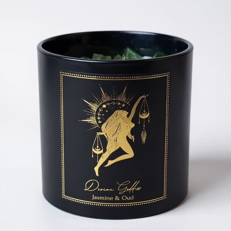 CANDELA D'INTENTI DIVINE GODDESS IN VETRO