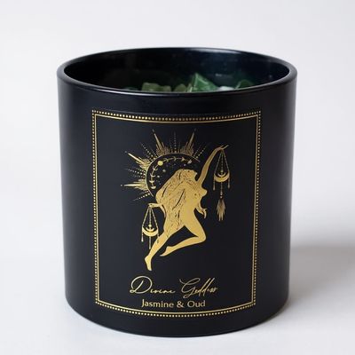 CANDELA D'INTENTI DIVINE GODDESS IN VETRO
