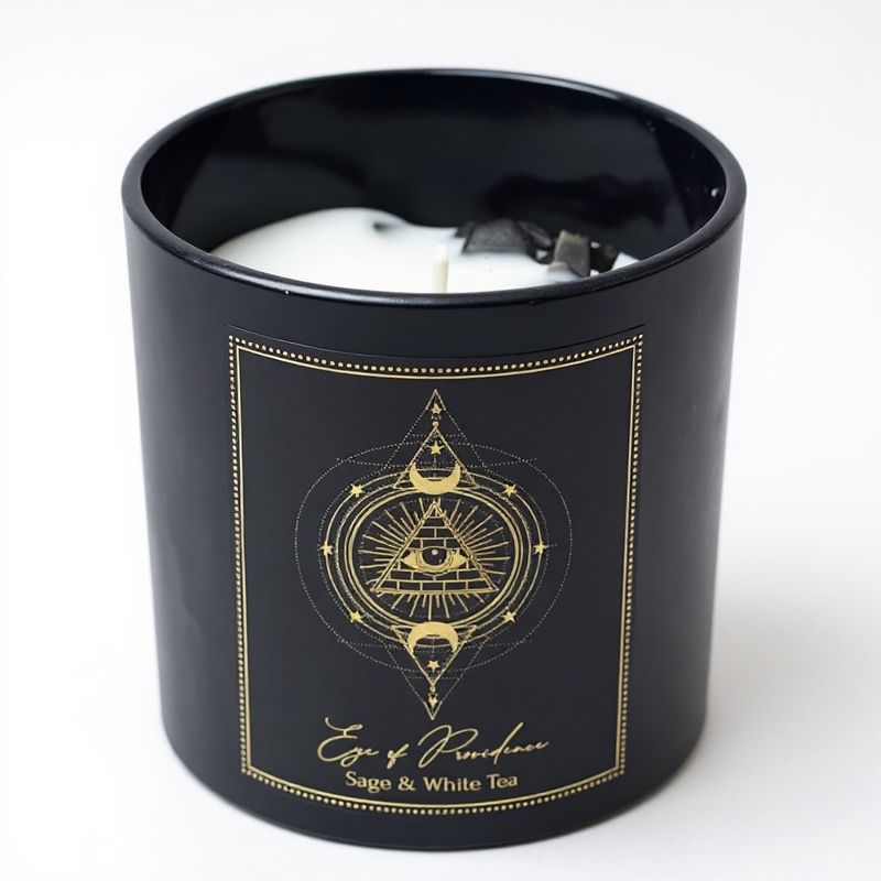 CANDELA D'INTENTI EYE OF PROVIDENCE IN VETRO