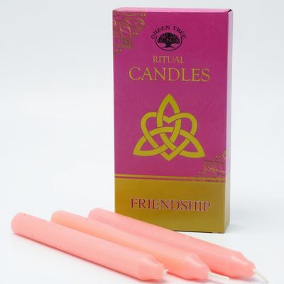 CANDELE RITUALI DELL’AMICIZIA ROSA 10 PEZZI