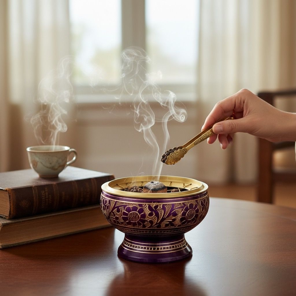 BRUCIA INCENSI PER CARBONCINI IN OTTONE PORPORA BRUCIA INCENSI PER CARBONCINI IN OTTONE PORPORA