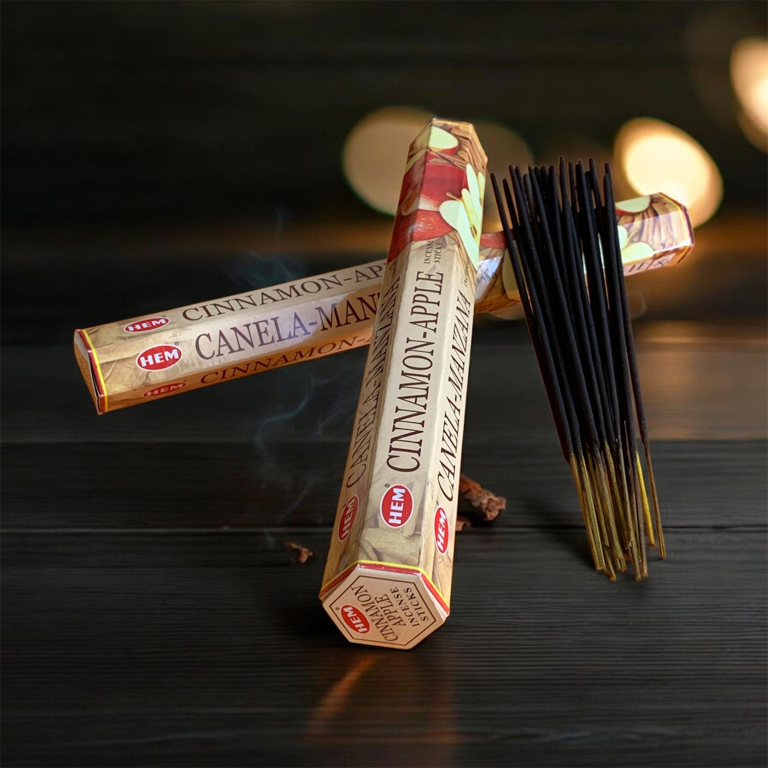 BASTONCINI INCENSO INCENSO CANNELLA E MELA​