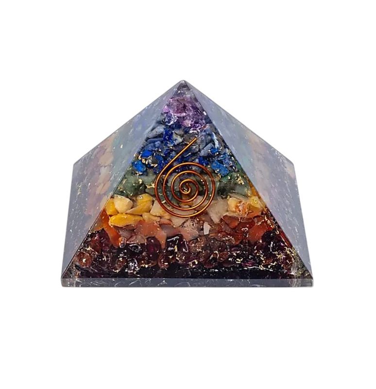 ORGONITE PIRAMIDE 7 CHAKRA