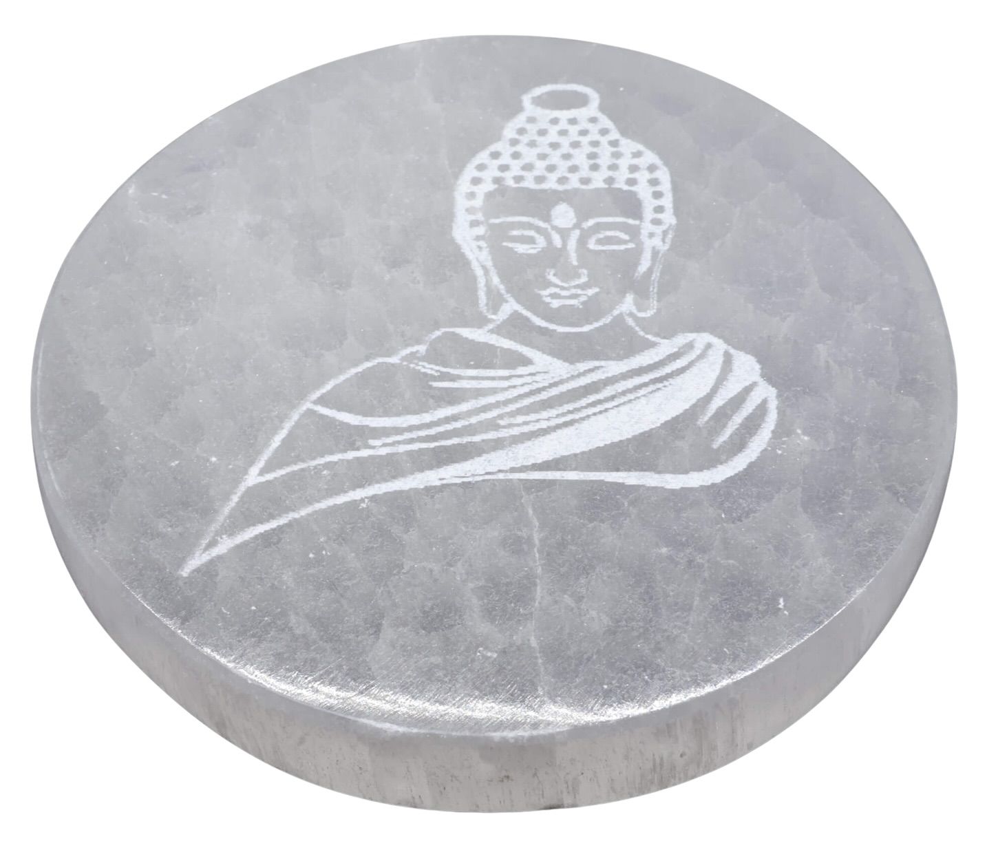 SELENITE DISCO INCISO BUDDHA